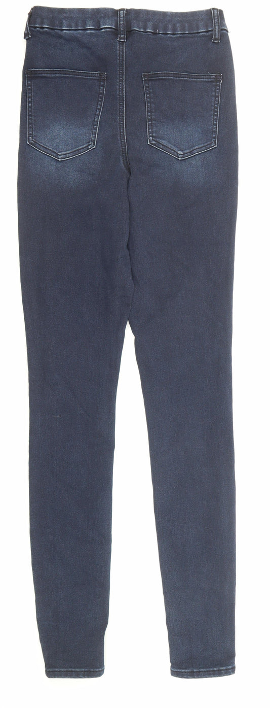 ASOS Womens Blue Cotton Skinny Jeans Size 26 in L36 in Regular Zip