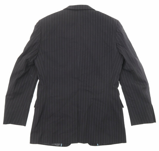 Mens UK Size 38 Butler & Webb Regular Black Suit Jacket