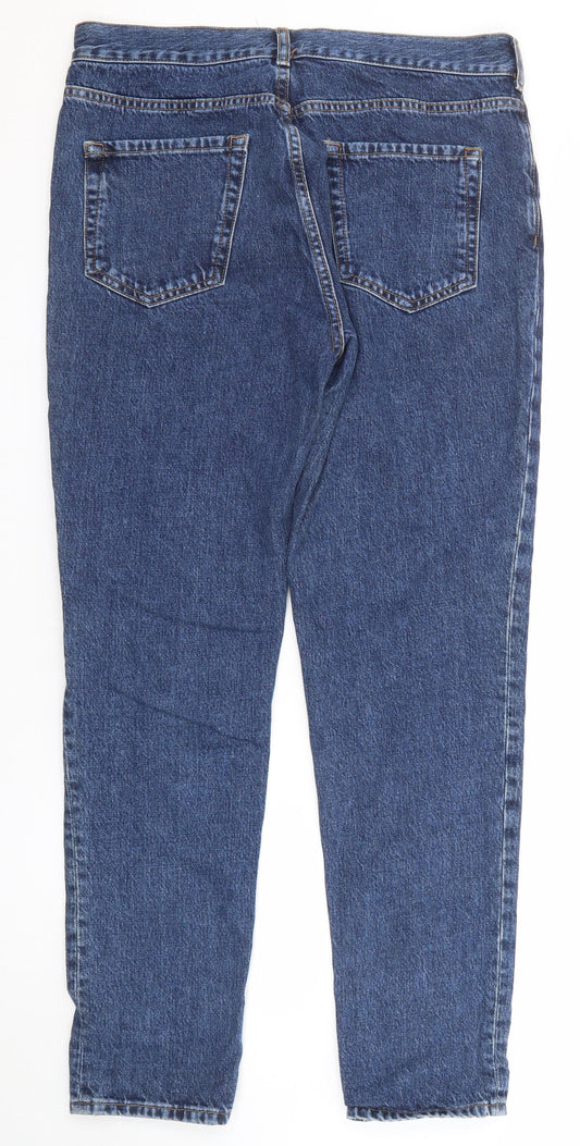 Loom Mens Blue Cotton Skinny Jeans Size 32 in L34 in Regular Zip