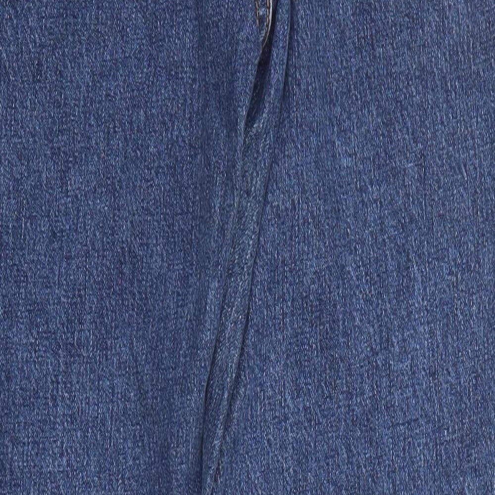 Loom Mens Blue Cotton Skinny Jeans Size 32 in L34 in Regular Zip