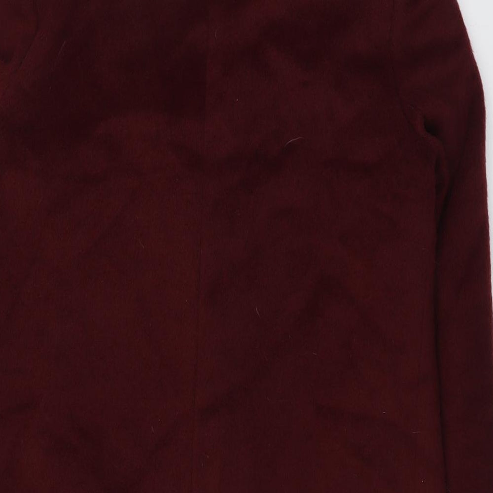 Womens UK Size 10 New Look Red Overcoat