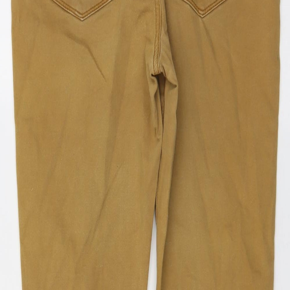 Womens UK Size 12 Warehouse Regular Fit Skinny Brown Jeans