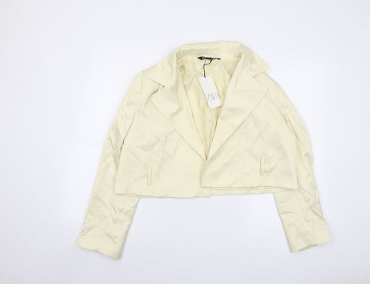Womens UK Size S Zara Yellow Jacket
