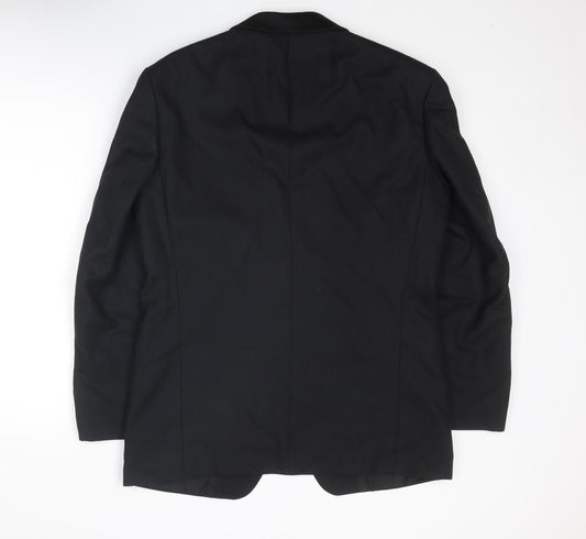 Mens UK Size 40 St Michael Regular Black Suit Tuxedo