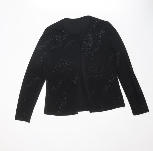 Womens UK Size 12 BHS Black Basic Blouse