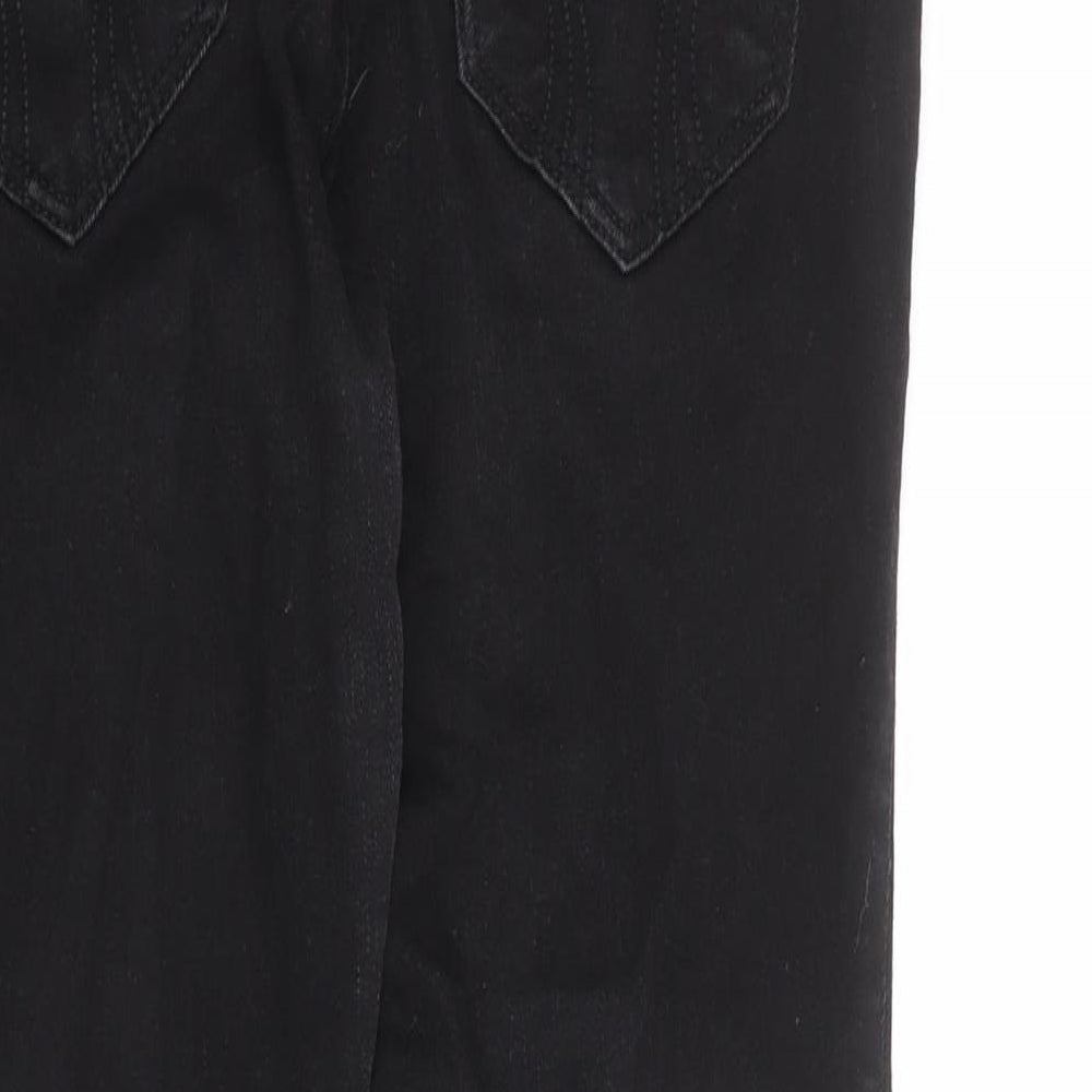 Hollister Womens Black Cotton Skinny Jeans Size 29 in L26 in Regular Zip