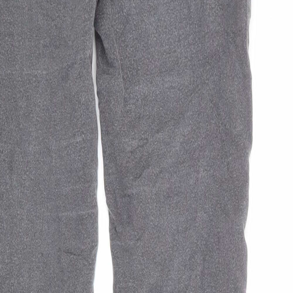 Divided by H&M Womens Grey Cotton Skinny Jeans Size 8 Regular Zip