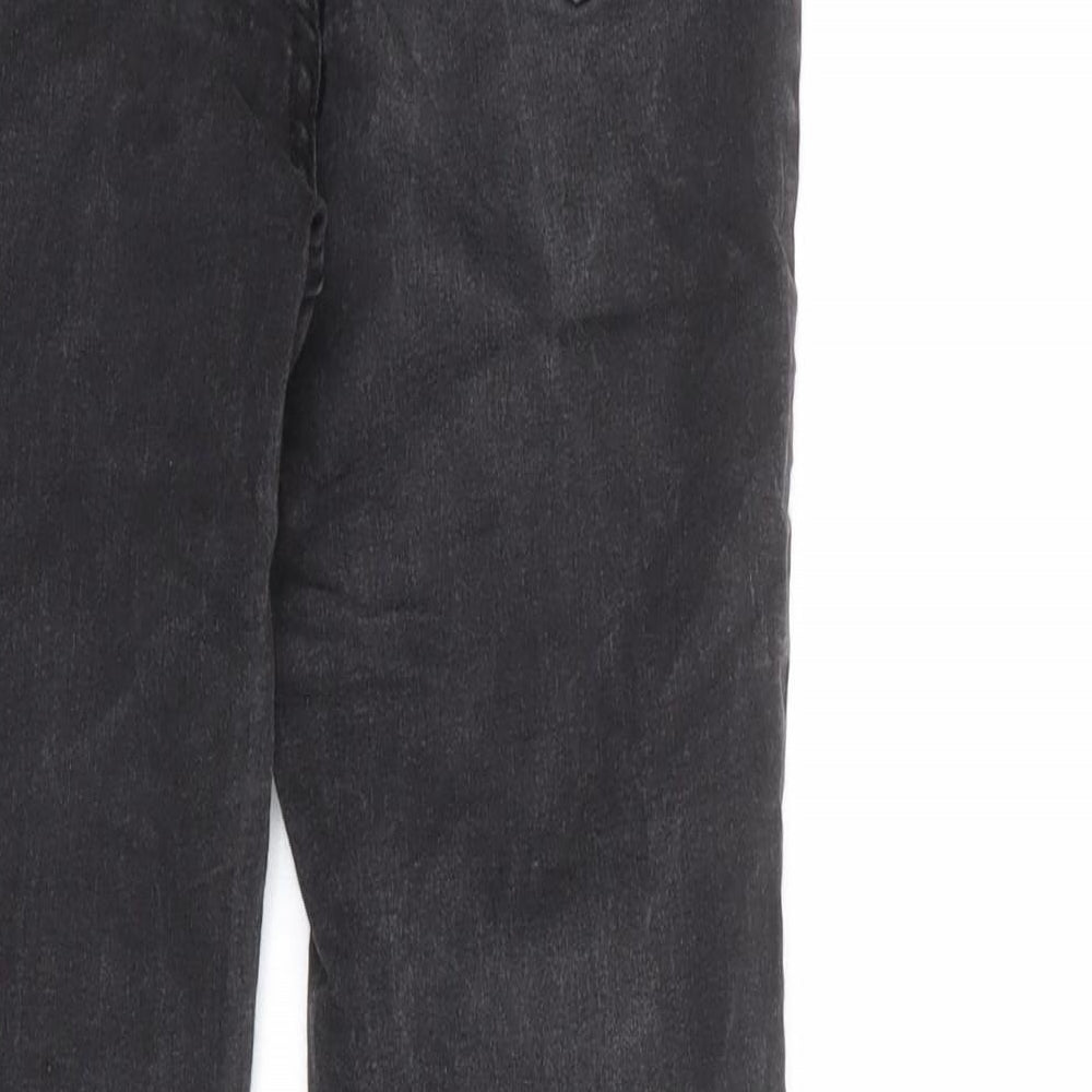 New Look Womens Grey Cotton Skinny Jeans Size 8 Regular Zip