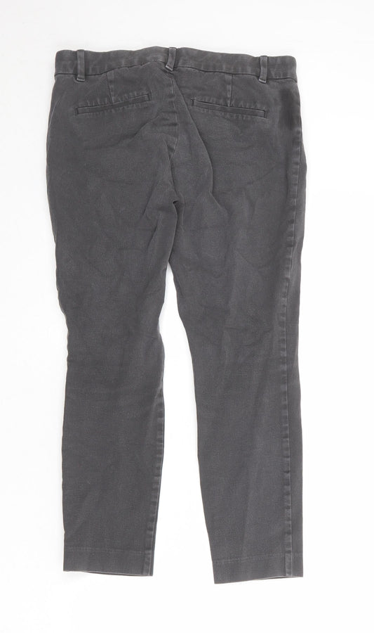 Womens UK Size 8 Gap Regular Fit Chino Grey Trousers