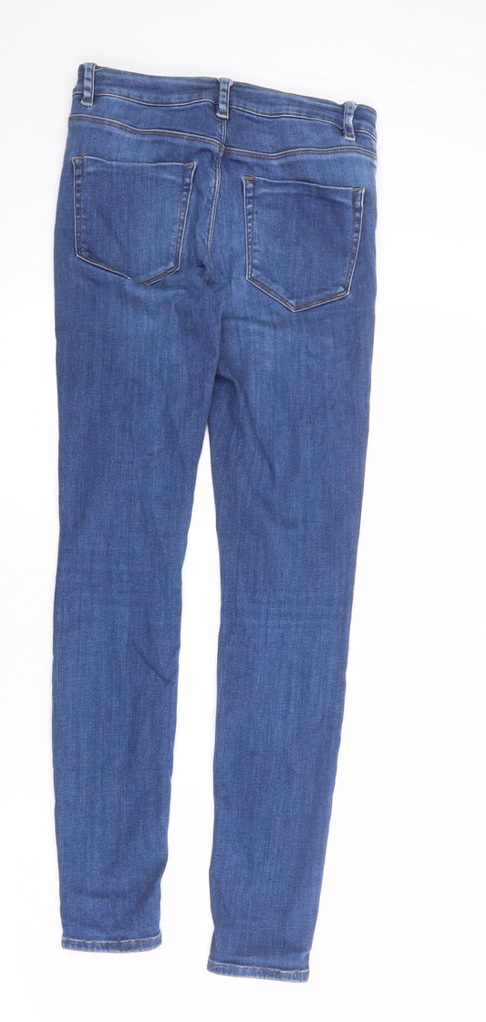 ASOS Mens Blue Cotton Skinny Jeans Size 28 in Regular Zip