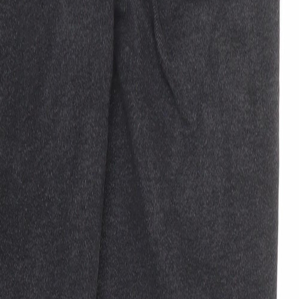 Topshop Womens Grey Cotton Skinny Jeans Size 12 Regular Zip