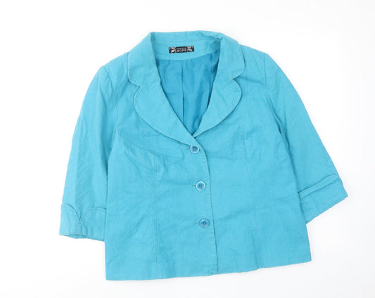 Womens UK Size 8 Joanna Hope Blue Jacket