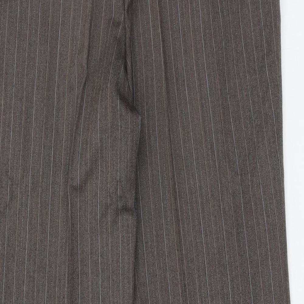 Mens UK Size 38 in Stylex Fashions Regular Fit Dress Pants Grey Trousers