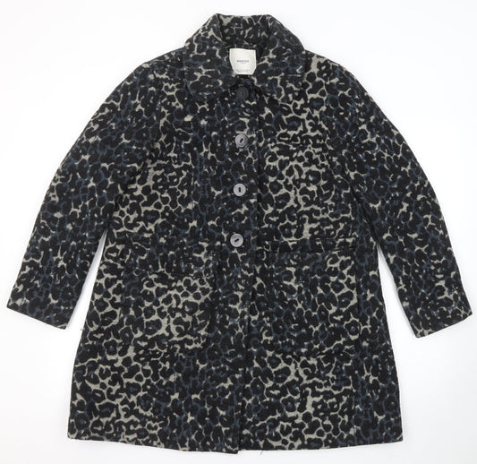 Womens UK Size L Mango Multicoloured Pea Coat