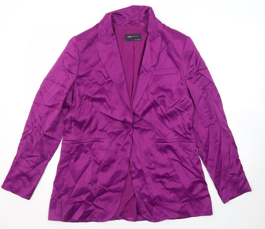 Womens UK Size 12 Marks and Spencer Regular Purple Suit Jacket