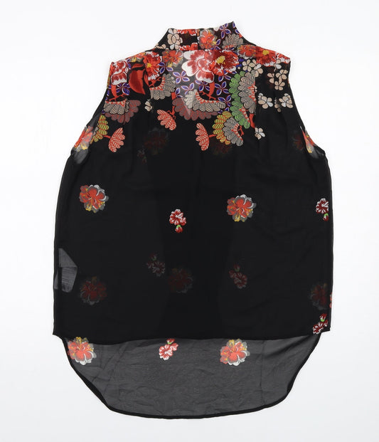 Womens UK Size M VERO MODA Black Basic Tank