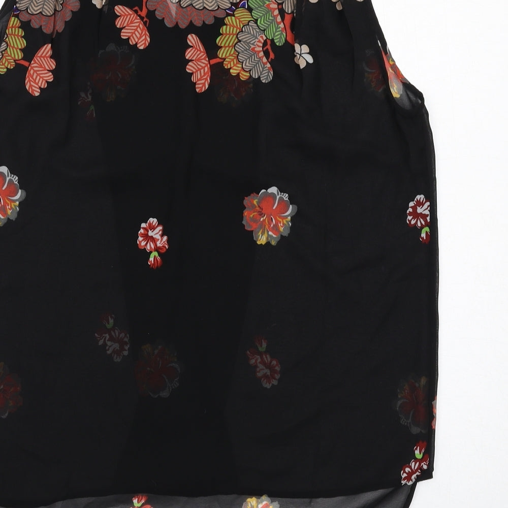 Womens UK Size M VERO MODA Black Basic Tank