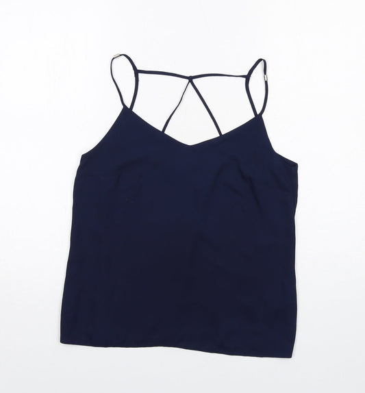 Womens UK Size 10 Lipsy Blue Basic Tank
