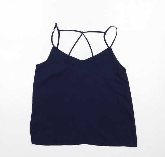 Womens UK Size 10 Lipsy Blue Basic Tank