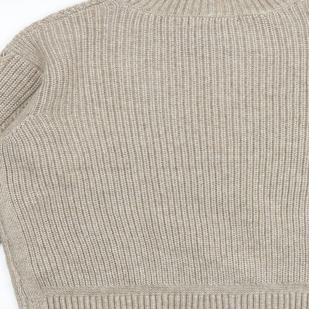 Womens UK Size S Marks and Spencer Brown Pullover Jumper