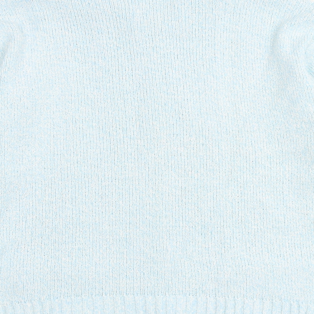 Womens UK Size M Lauren Taylor Blue Full Zip Jumper