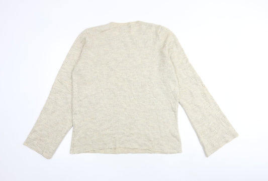 Womens UK Size 12 NEXT Brown Pullover Jumper