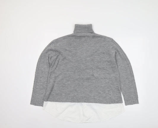 Womens UK Size 8 Dorothy Perkins Grey Pullover Jumper