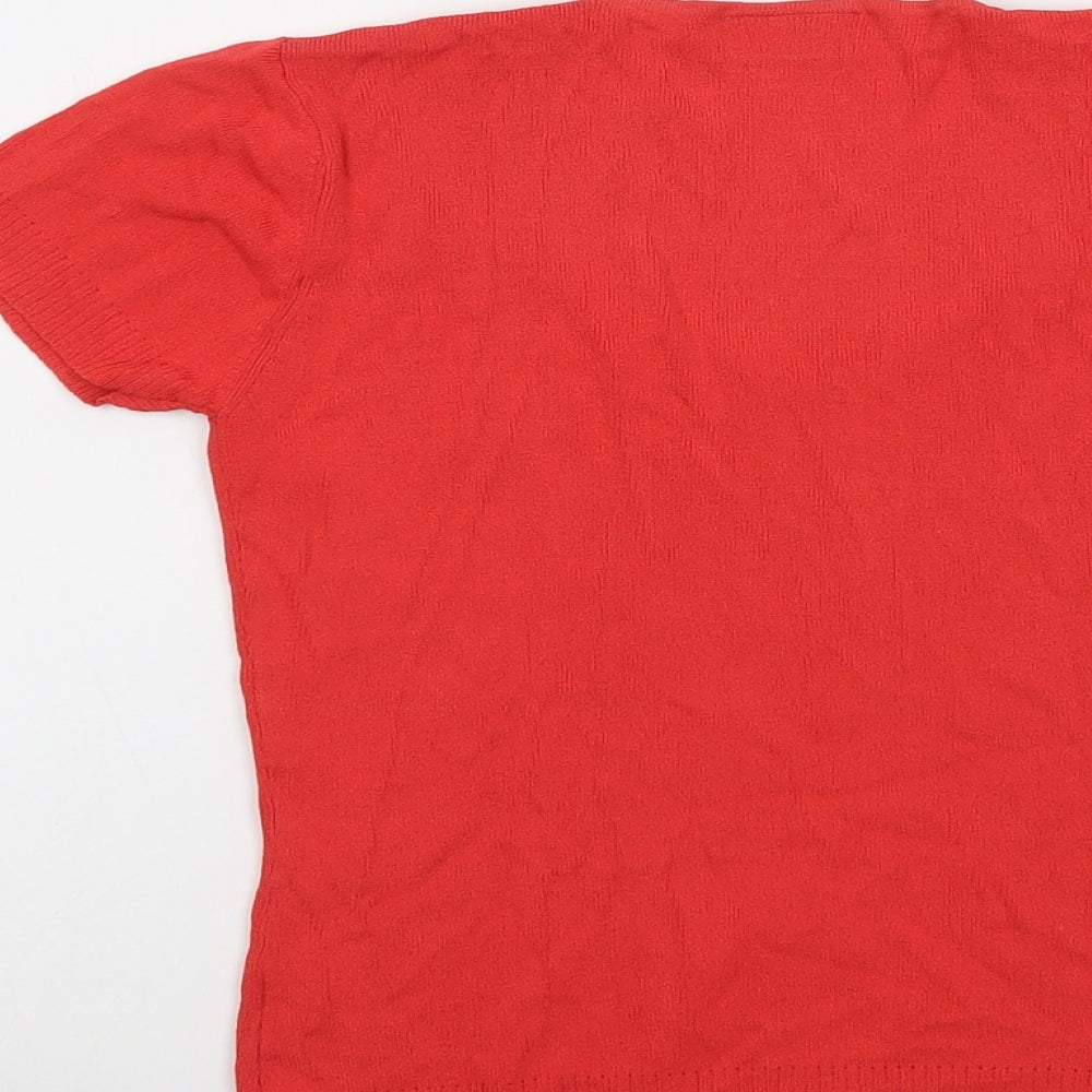Womens UK Size 12 Wallis Red Pullover Jumper