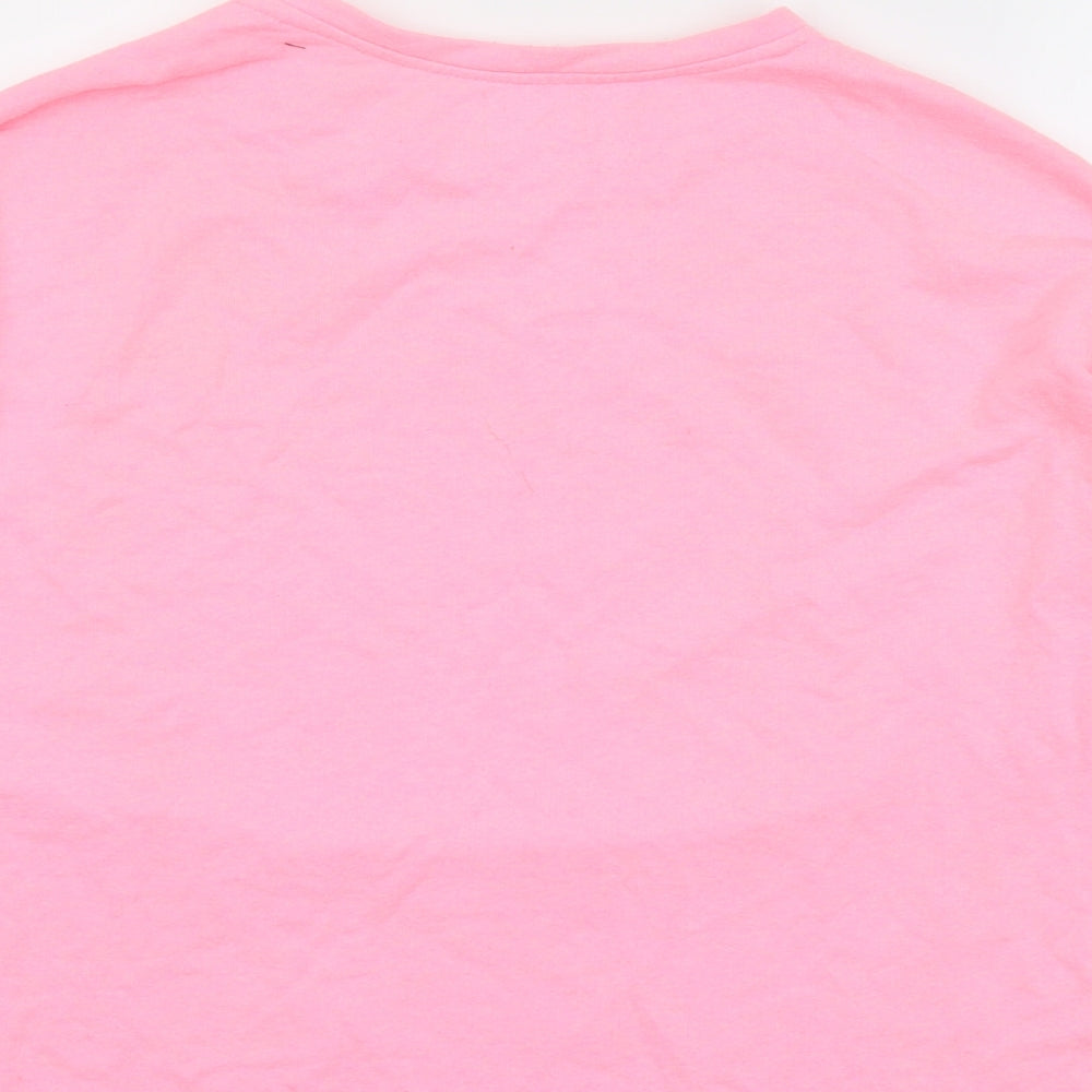 Womens UK Size S Pull&Bear Pink Pullover Sweatshirt