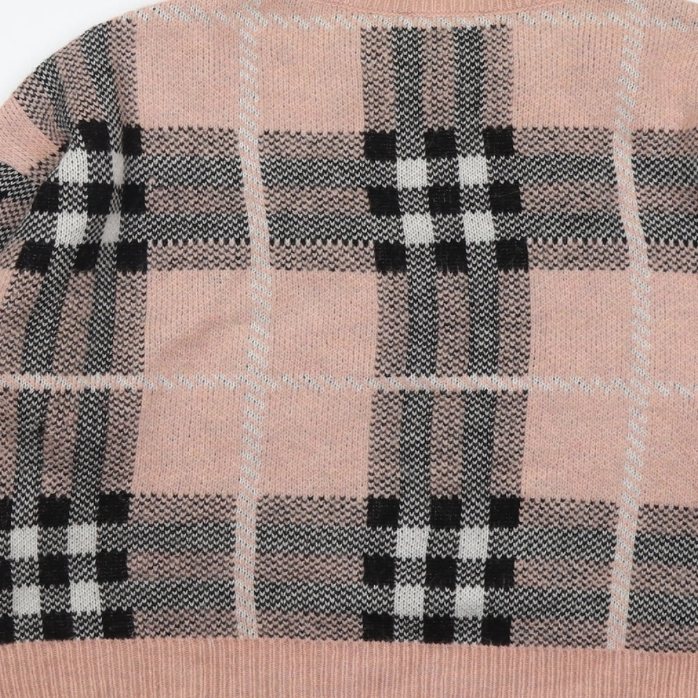 Womens UK Size M New Look Pink Pullover Jumper