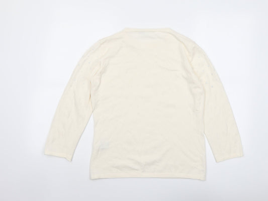 Womens UK Size 8 Rabe Ivory Pullover Jumper