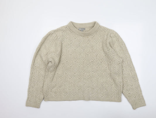 Womens UK Size 18 ASOS Beige Pullover Jumper