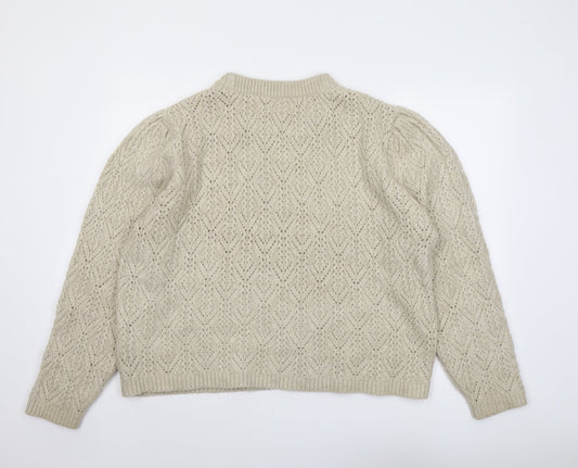 Womens UK Size 18 ASOS Beige Pullover Jumper