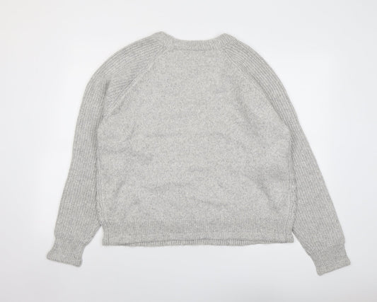 Womens UK Size M Marks and Spencer Grey Pullover Jumper