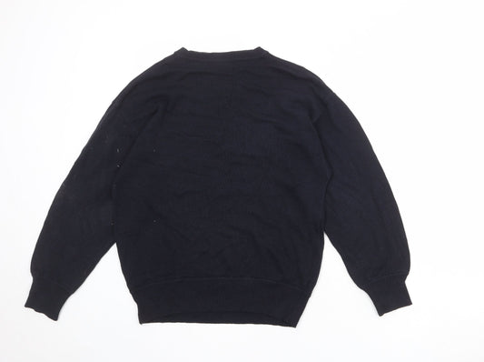 Basler Women's Black Wool Blend Jumper, size 10.