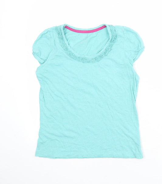 Womens UK Size 10 John Lewis Blue Basic T-Shirt