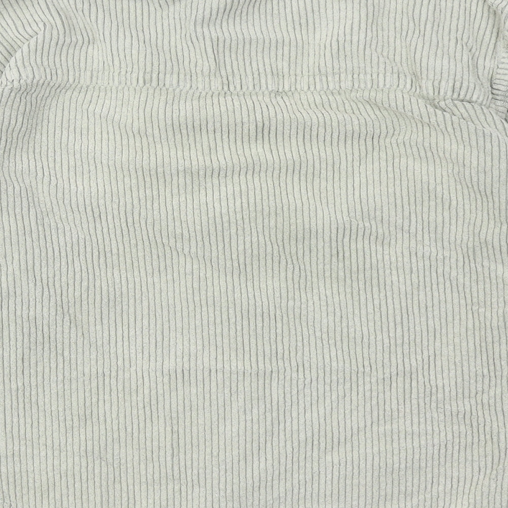 Womens UK Size S BDG Green Basic Button-Up