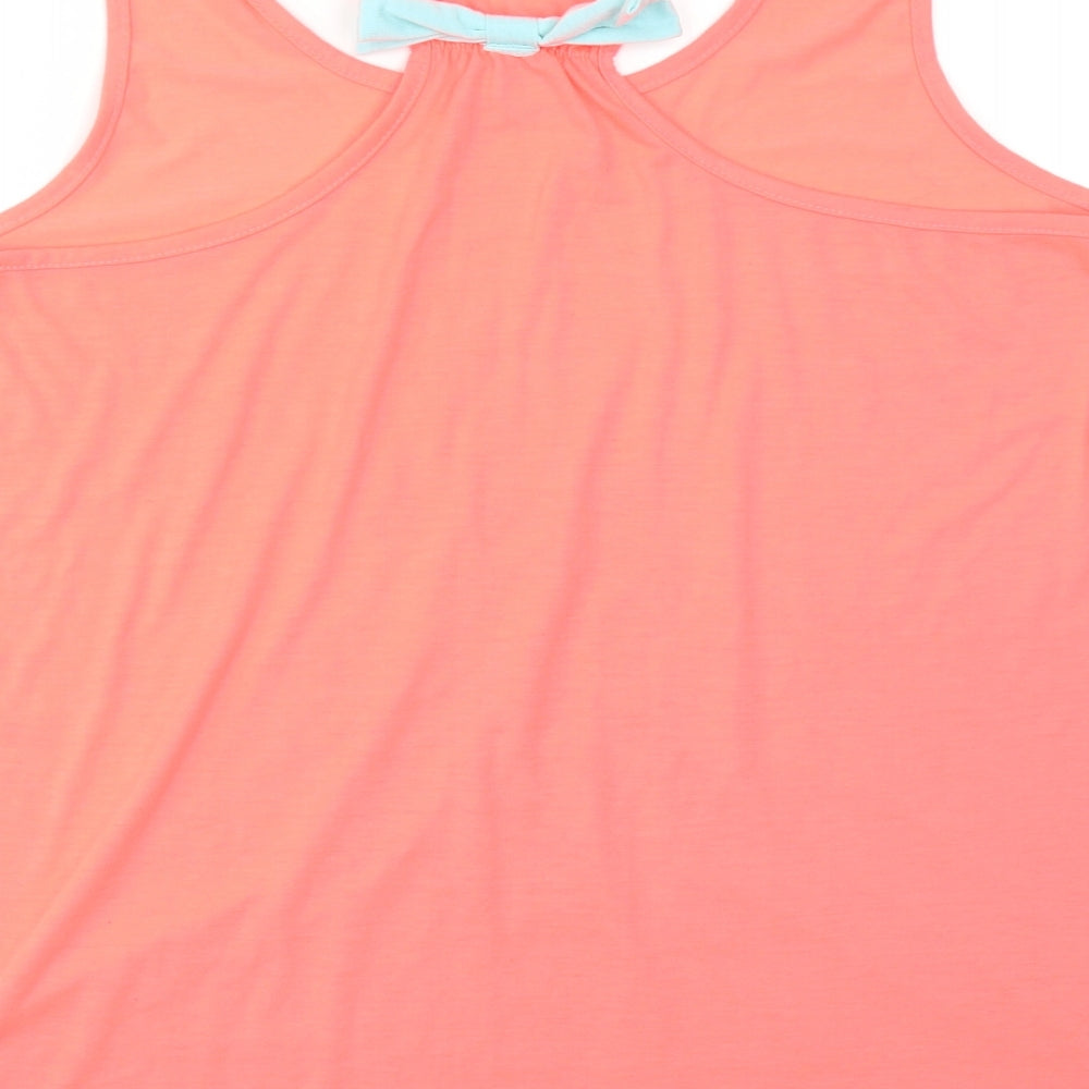 Womens UK Size XL Isassy Pink Basic Tank
