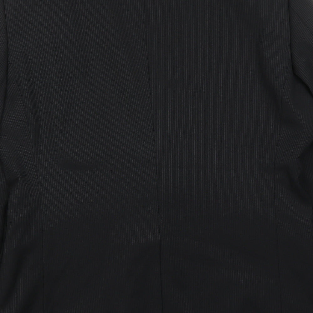 Mens UK Size 40 Peter Werth Regular Black Suit Jacket