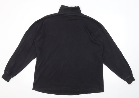 Mens UK Size M C&A Black Pullover Sweatshirt