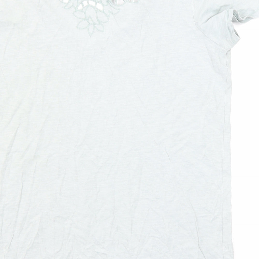Womens UK Size 12 NEXT Green Basic T-Shirt