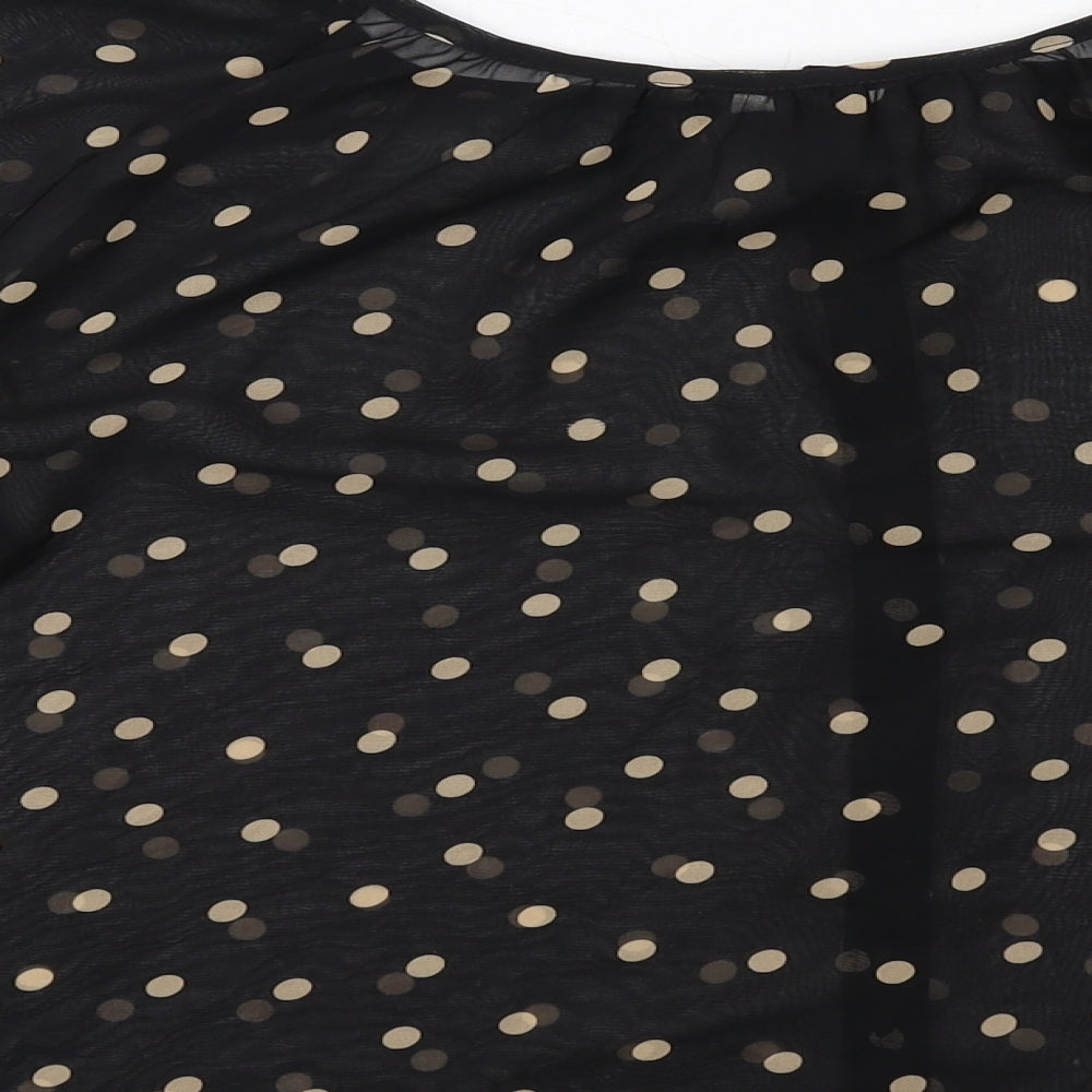 Womens UK Size 6 H&M Black Basic Blouse