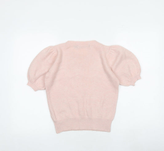 Womens UK Size S VERO MODA Pink Pullover Jumper
