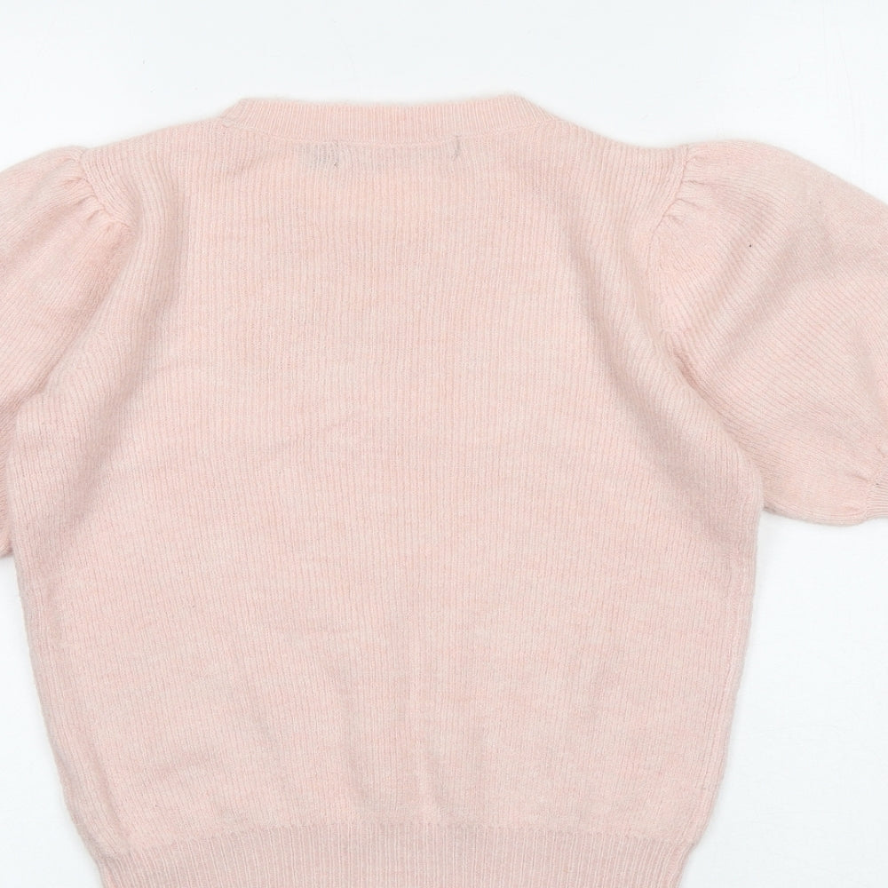 Womens UK Size S VERO MODA Pink Pullover Jumper