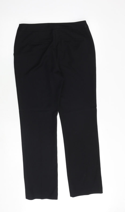 Womens UK Size 10 Bonmarché Regular Fit Black Trousers