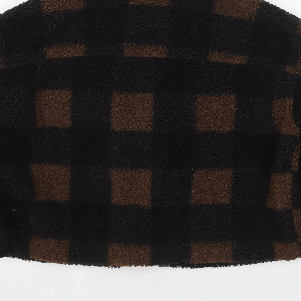 Divided by H&M Womens Black Check Jacket Size XS Snap