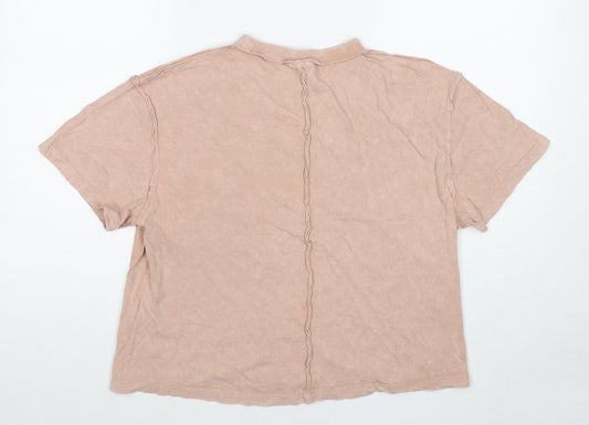 Womens UK Size 6 ASOS Beige Basic T-Shirt