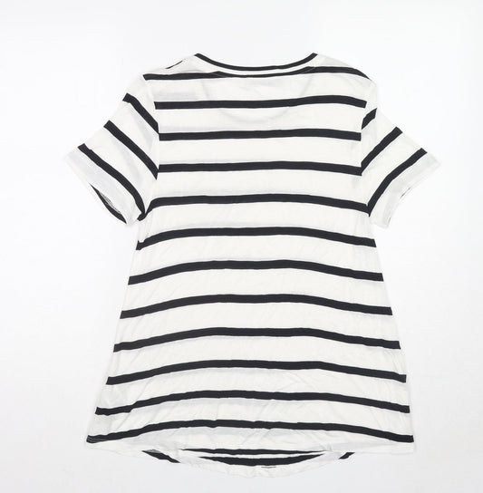 Womens UK Size 8 Marks and Spencer White Basic Blouse