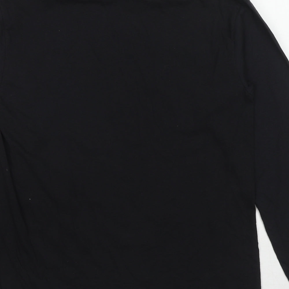 Womens UK Size XS PRETTYLITTLETHING Black Basic T-Shirt