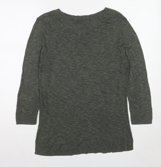 Gap Womens Green Round Neck Polyester Pullover Jumper Size S